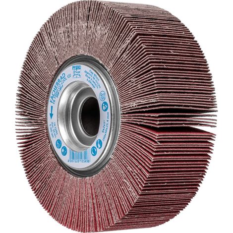 PFERD TOOLS Lamellenschleifrad FR Ø 150x50mm Bohrung Ø 25,4 mm CO-COOL120 für kühlen Schliff auf Edelstahl 2 Stk (1/4)