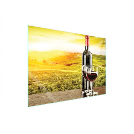 PLACA PROTECTORA DE VIDRIO PARA ESTUFA 70x52 VINO (1/5)