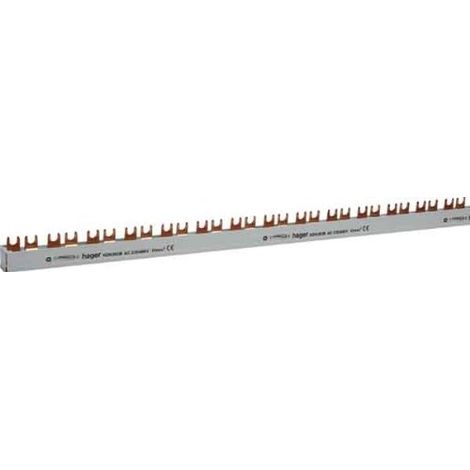 HAGER KDN263A PHASENSCHIENE 2P GABEL 10MM² 63A 12M