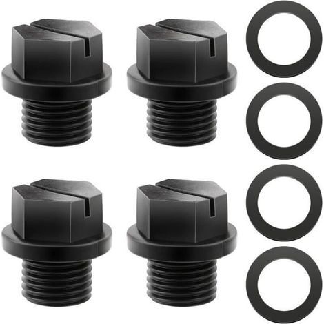 Set di 4 tappi di scarico per pompe per piscine - AQSACOKIYA - Hayward SPX1700FG - SP1800X SP1750 SP1775 - con guarnizioni (1/4)