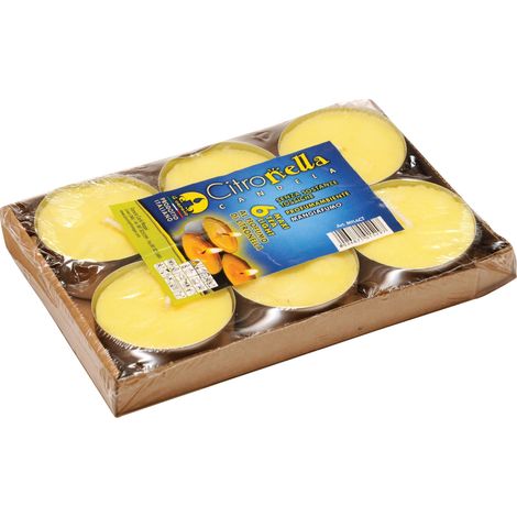 CITRONELLA TEA LIGHT MAXI D 60X20 MM CONF 6 PZ- 12,0 confezione