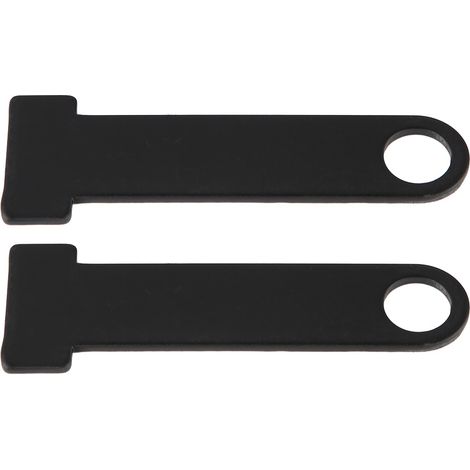 Sangle de casque d anneau de verrouillage en acier inoxydable moto universel pour Honda noir (1/5)