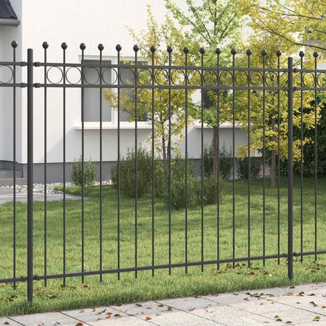 vidaXL Recinzione a Cerchio TILBURG Nero