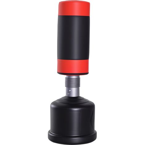 Sac de frappe de pied réglable en hauteur, suspension rouge