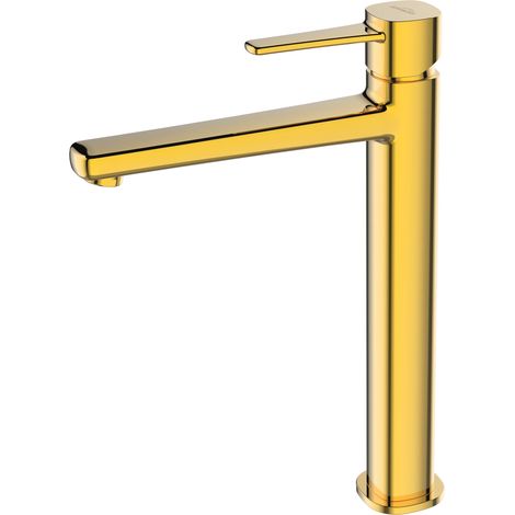 Robinet Salle De Bain Mitigeur Lavabo Haut Or Monocommande Glamour (1/3)