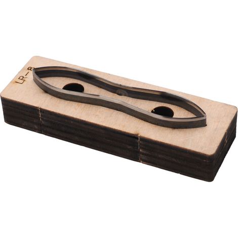 Matrice de découpe en métal et cuir, bricolage, estampage, poinçonnage, moule de découpe, en acier allié, accessoires d'artisanat d'art LR 8 (1/5)