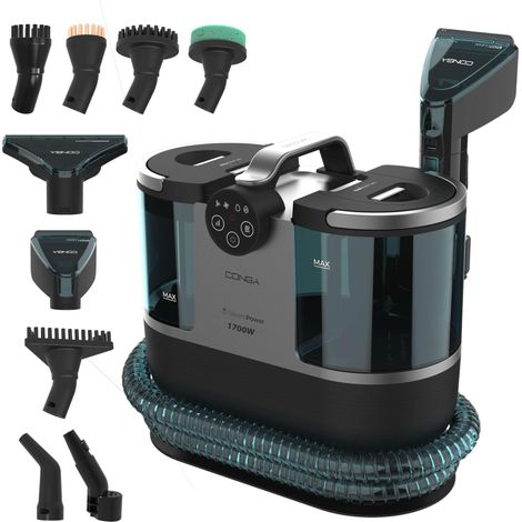 Cecotec Pulitore Tappezzeria Conga 7000 Carpet&Spot Clean Steam XXL Pro. 1700W, Funzione 3 in 1, Pulizia con Vapore e Acqua Calda (1/5)