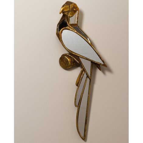 Miroir perroquet Chehoma or 42x6x15cm (1/3)