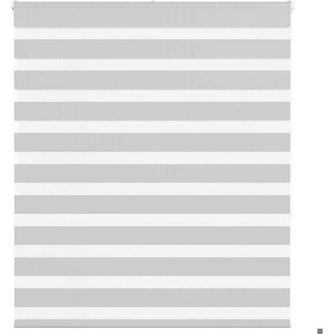 4014448 Store zèbre gris clair largeur du tissu 120,9 cm polyester (1/5)