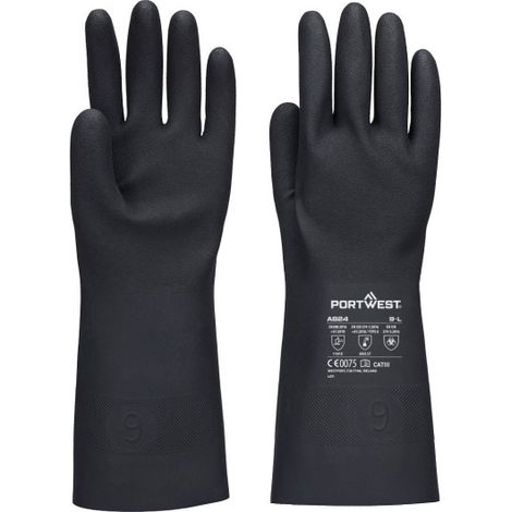 Guantelete de butilo Chem 350 A824 M Negro