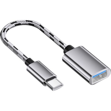 Adaptador USB-C a USB, cable OTG USB tipo C a USB-A, compatible con iPhone 15 Pro/Max, iPad Pro, Samsung Galaxy S21/S22/S23, MacBook Pro/Air
