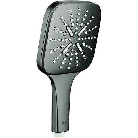 Grohe Rainshower SmartActive Cube - Handbrause 130 9,5 l/min, 3 Strahlarten, Hard Graphite 26582A00