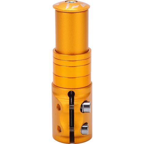 Rallonge de potence pour VTT, en alliage d'aluminium, pour fourche avant de vélo de route ou de montagne (jaune) (1/5)