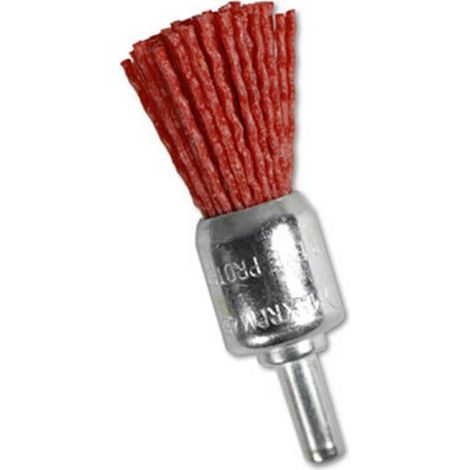 TrAdE Shop Traesio - Spazzola Abrasiva A Pennello Fili In Nylon 4500 Rpm Per Trapano Attacco 6mm 0767 -