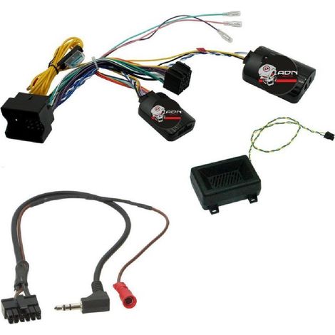 Interface Commande au volant BM9J compatible avec BMW 01-16 Fakra Radars recul JVC
