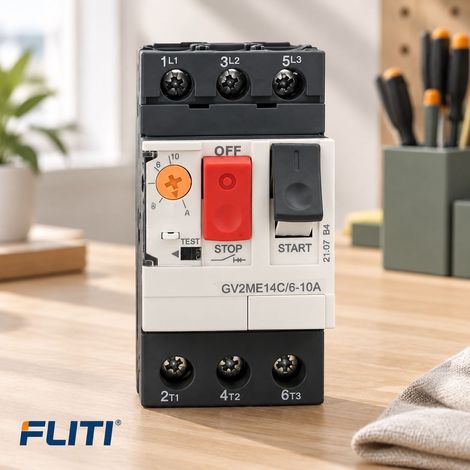 SJLERST GV2-ME14C Disjoncteur de protection du moteur, Interrupteur de protection du moteur 6-10A (1/5)