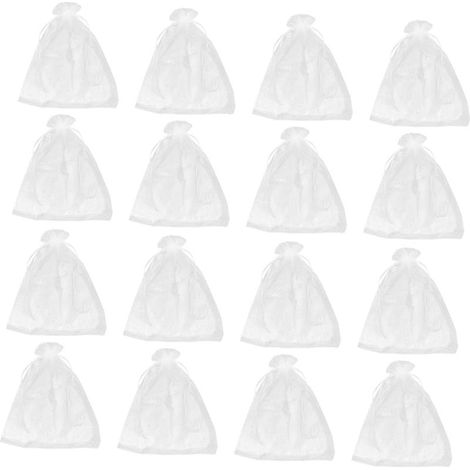 40 pièces Lot de Filet de Protection Blanc avec Cordon pour Fruits Légumes et Plantes Filet Anti-Insectes Transparent pour Pêches Raisins Tomates et Fleurs Protection Légère et (1/5)