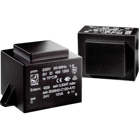Hahn BV EI 481 1167 Transformateur pour circuits imprimés 1 x 230 V 1 x 9 V/AC 10.0 VA