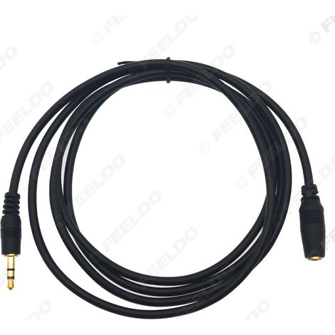Câble d'extension audio pour voiture, câble d'extension AUX 3,5 mm, 1,5 m, câble d'extension pour casque audio 3,5 mm mâle-femelle.