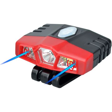 Mini lampe de poche mains libres super lumineuse pour casquette - Lampe de poche rechargeable et étanche (1/3)