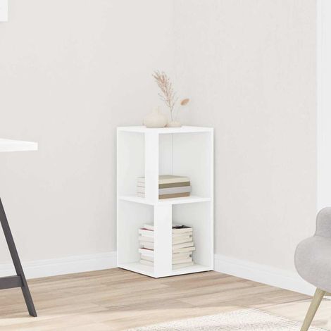 Armoire d'angle-Meuble de rangement Blanc 33x33x67 cm Bois d'ingénierie 829301 (1/5)