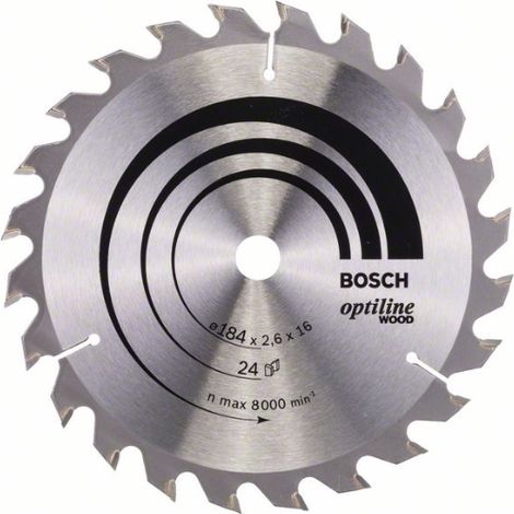 Lama circolare PRO Wood, 184 x 2,6 x 16 mm, T24