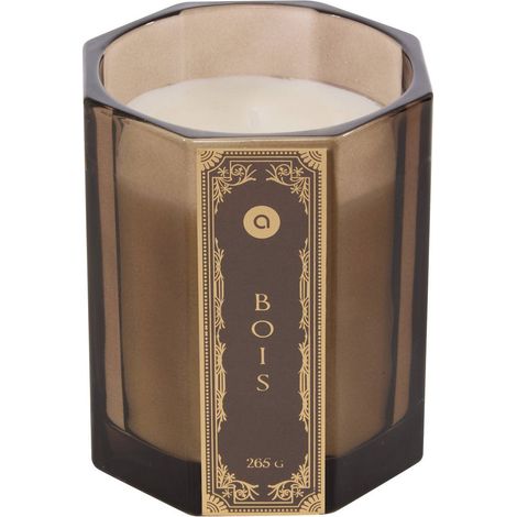Vela perfumada Lucien hexagonal de 265 g con aroma a madera - Atmosphera créateur d'intérieur