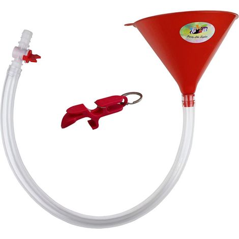 Biertrichter mit Ventil, Einzelschlauch, Party-Set mit Kunststoff-Wasserventil (1/5)
