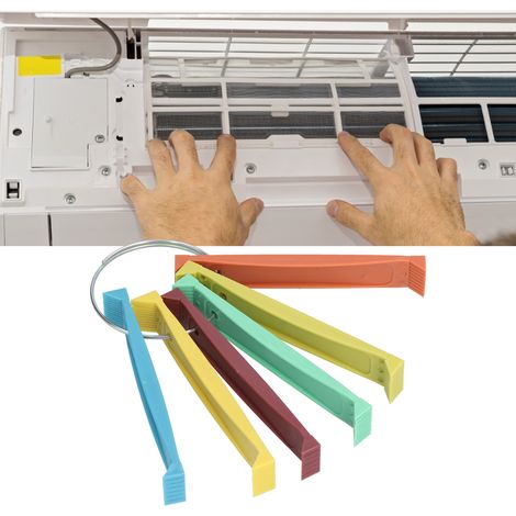 Kit de Nettoyage pour Condenseur de Climatisation avec Brosse Fines - Outil Évaporateur FCR6 ABS (1/5)