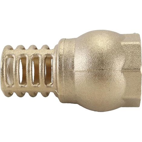 Clapet anti-retour en laiton DN25 avec panier filtrant, vanne de fond de pompe à eau en laiton pour pompes de puits profonds, systèmes de pompage (1 pouce) (1/5)