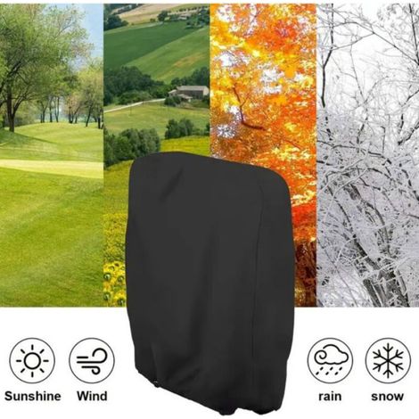 Housse Pour Chaise Longue - Oxford 210D Impermeable Anti-UV Coupe-Vent - Pour Chaises De Jardin Pliantes - Lot De 2 (1/4)