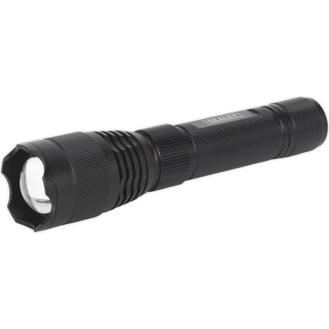 Sealey Rechargeable Aluminium Torch with Adjustable Focus 10W SMD LED LED449