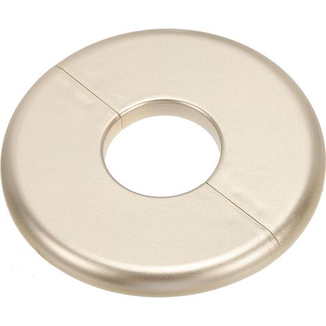 1.36" (34.5mm) Pipe Wall Covering Plate Round Self Adhesive Abs Plate for Covering Kitchen Water Pipes, Gold (1/5)