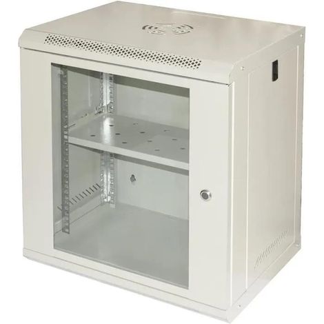 Link Rackschrank 19 Zoll 9U Grau RAL7035