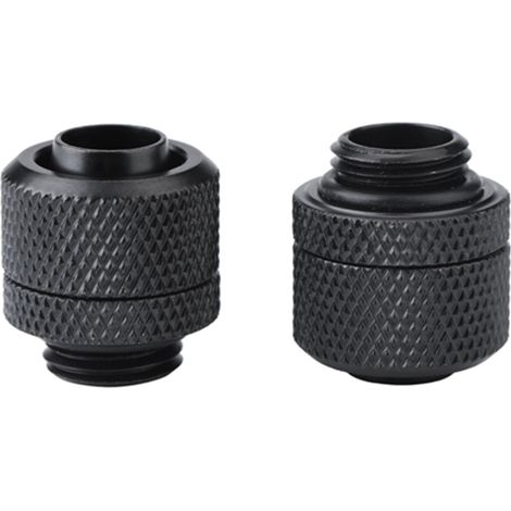 Stück G1/4 Gewinde-Flexfittings aus Messing für PC-Wasserkühlung, Schwarz, Schnellmontage (1/5)