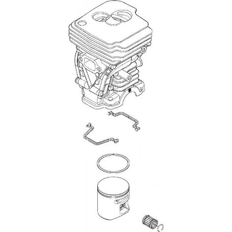 Cylindre piston tronçonneuse Husqvarna