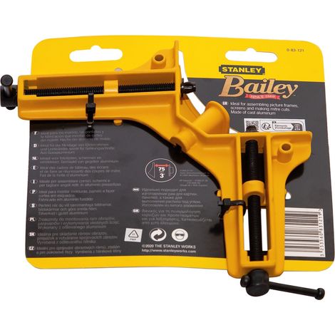 Stanley Morsetto Per Angoli Bailey Uso Leggero 15 X 75 Mm