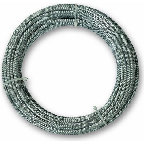 Chapuis CCG610 Cavo guaina in PVC - Acciaio galvanizzato - 159 Kg - Diametro 4/6 mm - Lunghezza 10 m
