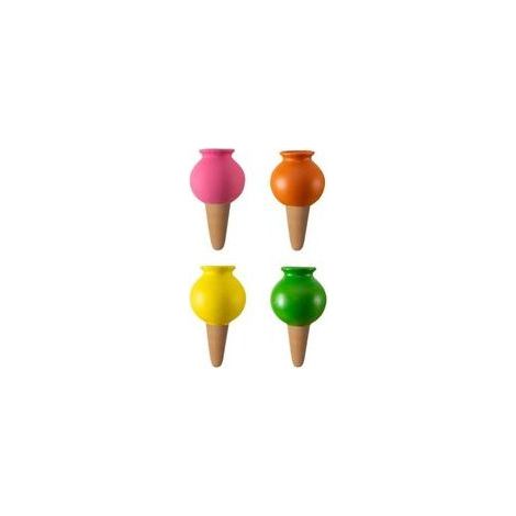 4er-Pack Terrakotta-Bewässerungsstäbchen, Pflanzbewässerungsstäbe, dekorative 430-ml-Bewässerungsstäbe, automatische Tropfbewässerung für Zimmerpflanzen (2) (1/5)