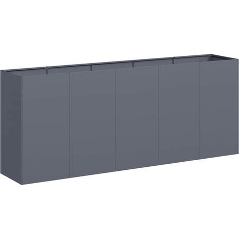 Maison Exclusive - Pflanzkübel Anthrazit 200x40x80 cm Kaltgewalzt