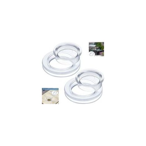 Set aus 2 Ringen und Kappen, Stopfen- und Kappen-Set für dickere Lochringe für Sonnenschirme in Standardgröße (1/5)