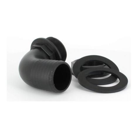 Trop-plein cuve eau 1000L - Embout coudé Diamètre 50 mm (1/4)