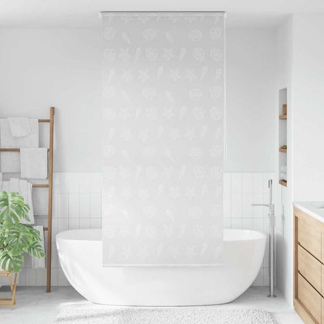 vidaXL Persiana enrollable de ducha estrella de mar 80x240 cm (1/5)