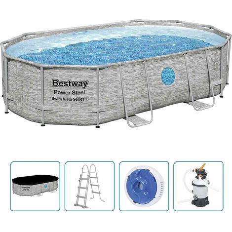 Maison Exclusive - Power Steel Pool-Set 488x305x107 cm