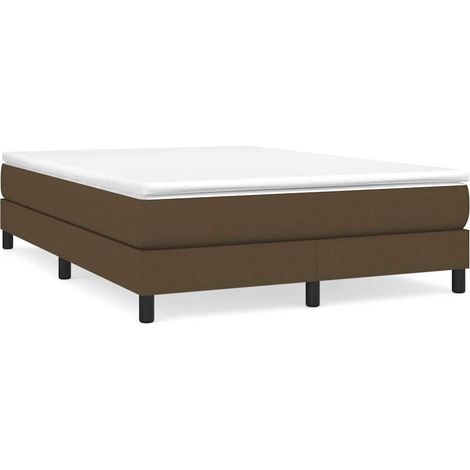 Maison Exclusive - Boxspringbettgestell Dunkelbraun 140x200 cm St (1/5)