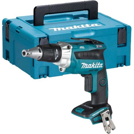 Makita – Visseuse à plaque de plâtre 18V DFS250ZJ – Moteur Brushless – Vitesse 2500 tr/min – Système Push Drive – Avec mallette Makpac (1/6)