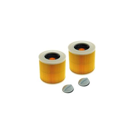 Filtres à Cartouche pour Aspirateur Kärcher - Lot de 2 Filtres de Remplacement pour WD3 Premium, avec caractéristiques : 2004,A, 4002,A, 2254,A, Filtre, 2054,A (1/5)