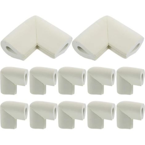 12 Pièces Cadre Photo Meubles Verre en Forme De u Coin De Protection Transport Mobile Protecteur d'angle en Mousse Mobile (Blanc) (1/4)