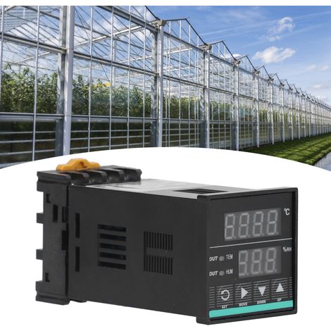 Hochpräziser, intelligenter Temperatur- und Feuchtigkeitsregler MH0348-DIN, Hygrometer, Schienenmontage für Gewächshaus-Aquakultur und Brutanlagen, AC85-265V (1/5)