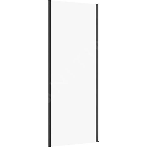 Cersanit Larga - Paroi de douche 80 cm, noir/verre clair S932-133 (1/2)